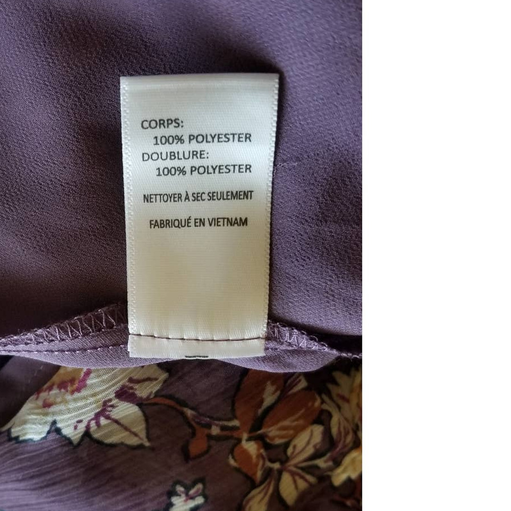 ASTR The Label Purple Floral Chiffon Summer Gorgeous Dress L NWT - Picture 4 of 5
